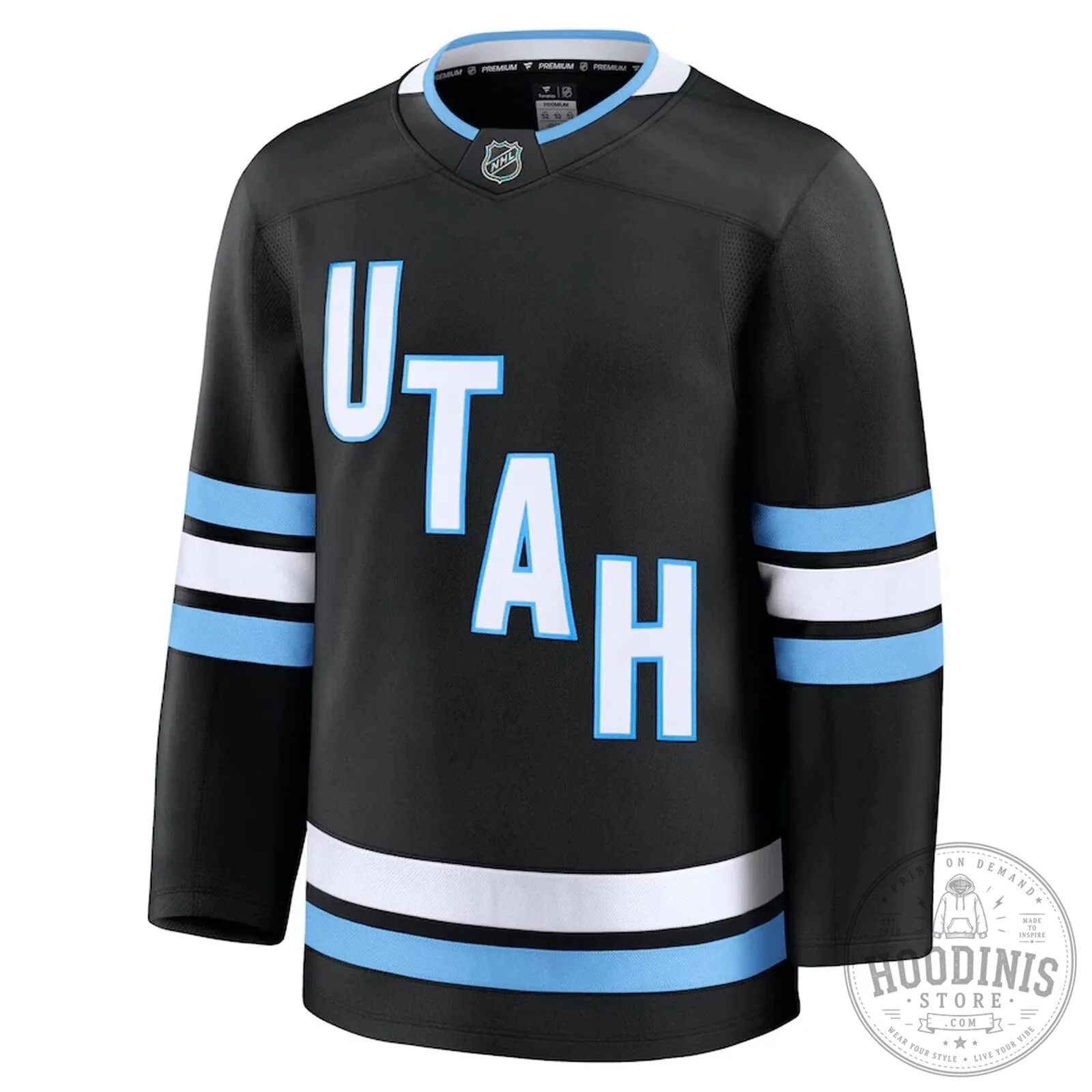 Utah Hockey Club Black Home Team NHL Fanatics Breakaway Hockey Jersey