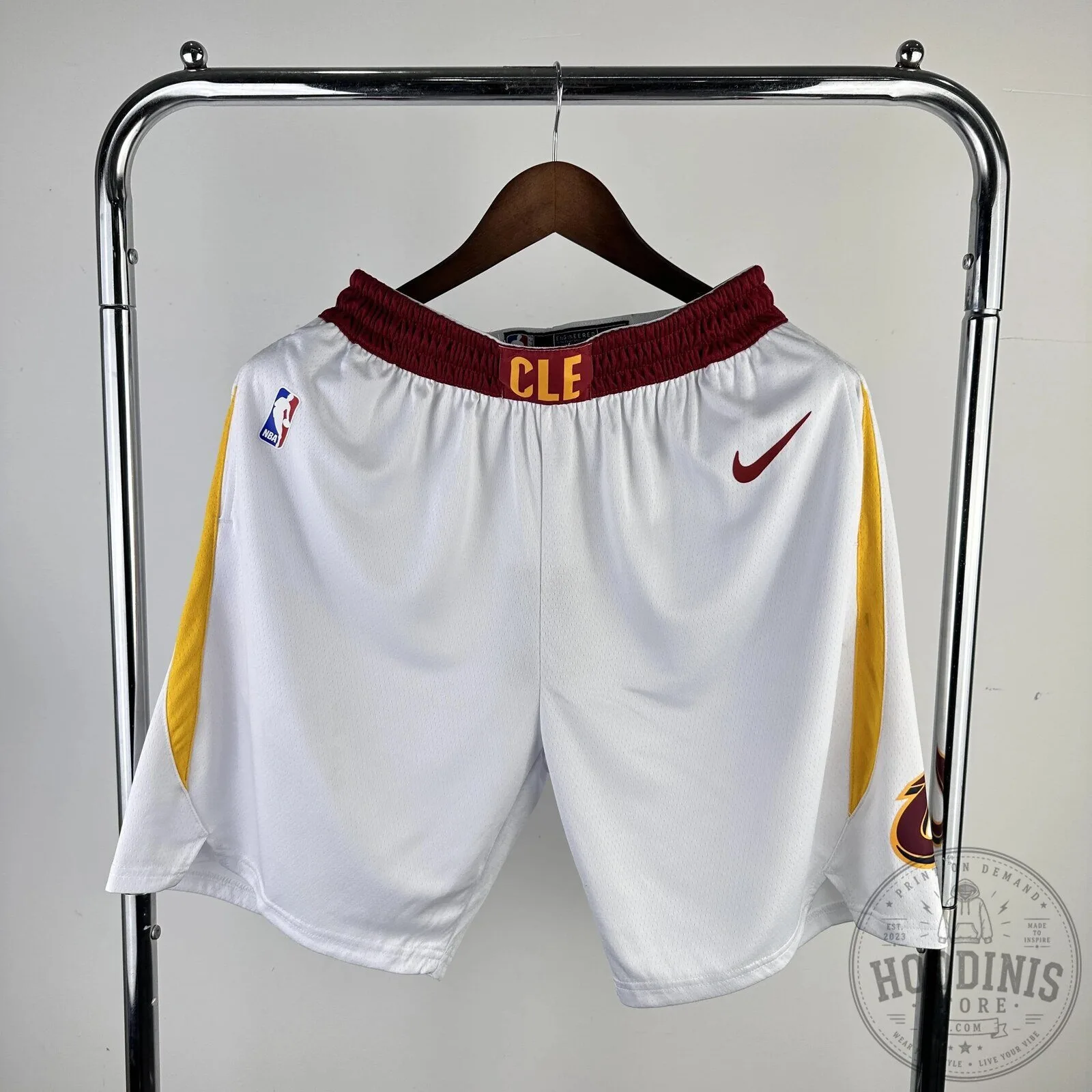 Cleveland Cavaliers Association Edition White Basketball Shorts