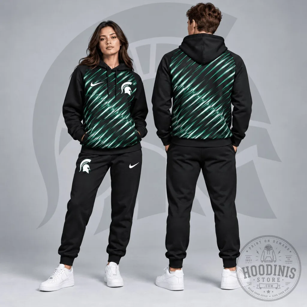 Michigan State Spartans NCAA Velocity Streak Pullover Hoodie Michigan State Spartans NCAA Velocity Streak Pullover Hoodie
