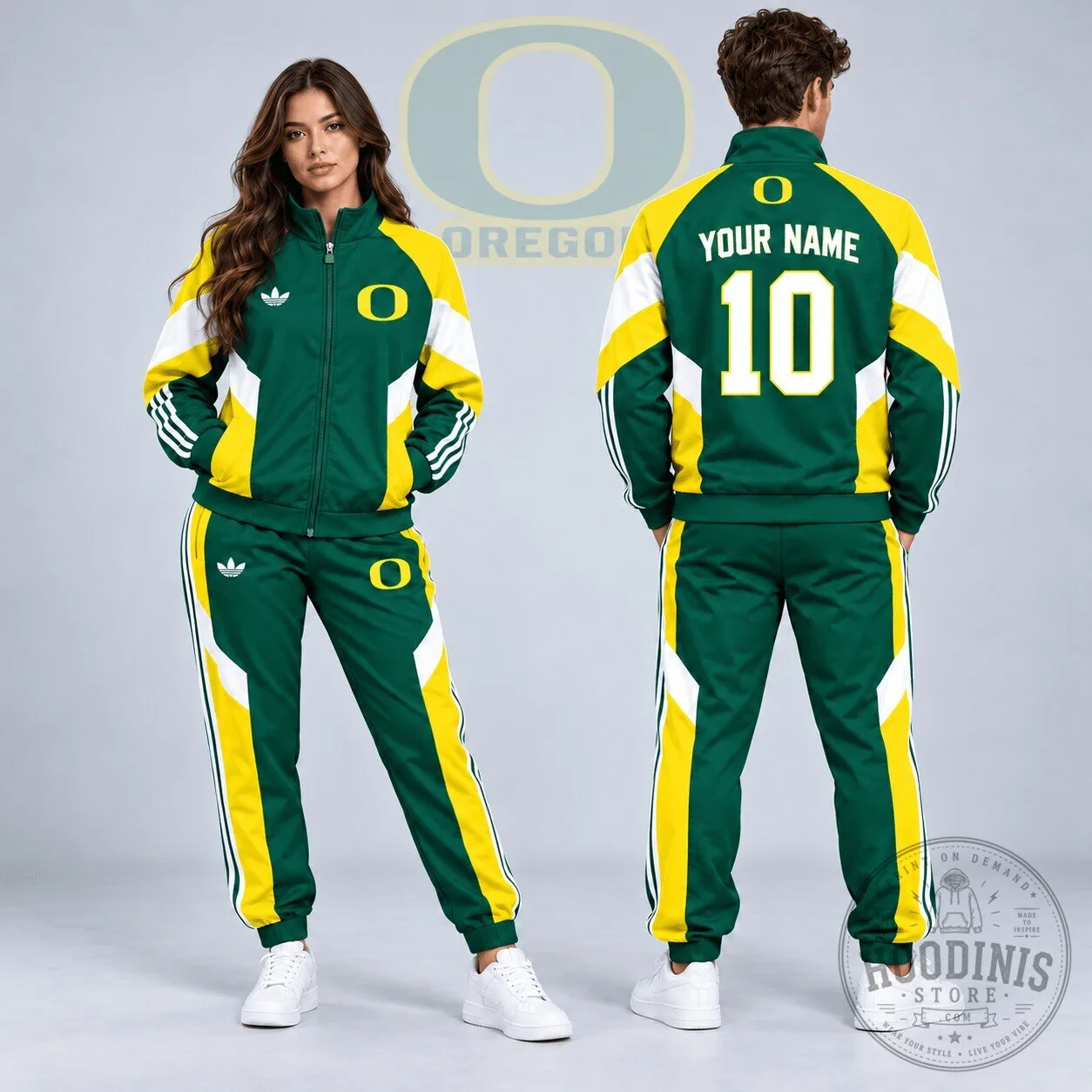 Oregon Ducks Personalized Tracksuit Set 1 Oregon Ducks Personalized Tracksuit Set