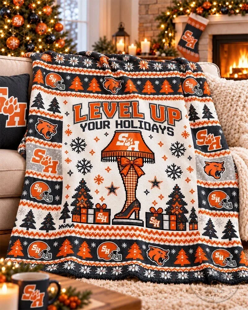 Sam Houston State Bearkats Level Up Your Holidays Christmas Story Leg Lamp Blanket 60 Sam Houston State Bearkats Level Up Your Holidays Christmas Story Leg Lamp Blanket