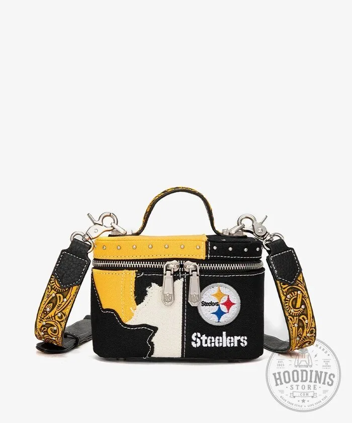 Pittsburgh Steelers Football Team Western Canvas Crossbody Bag Purse 8 Pittsburgh Steelers Football Team Western Canvas Crossbody Bag Purse
