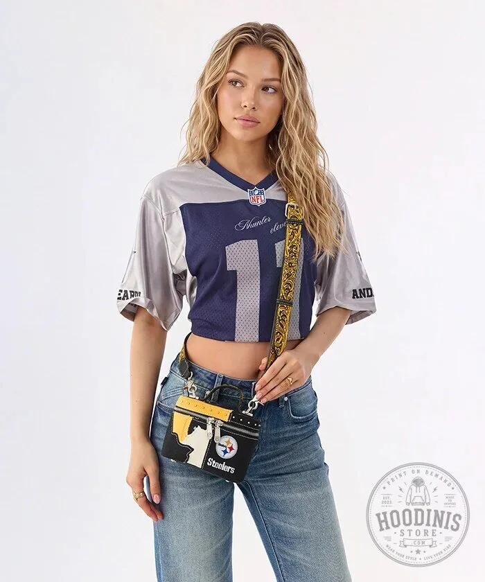Pittsburgh Steelers Football Team Western Canvas Crossbody Bag Purse 9 Pittsburgh Steelers Football Team Western Canvas Crossbody Bag Purse