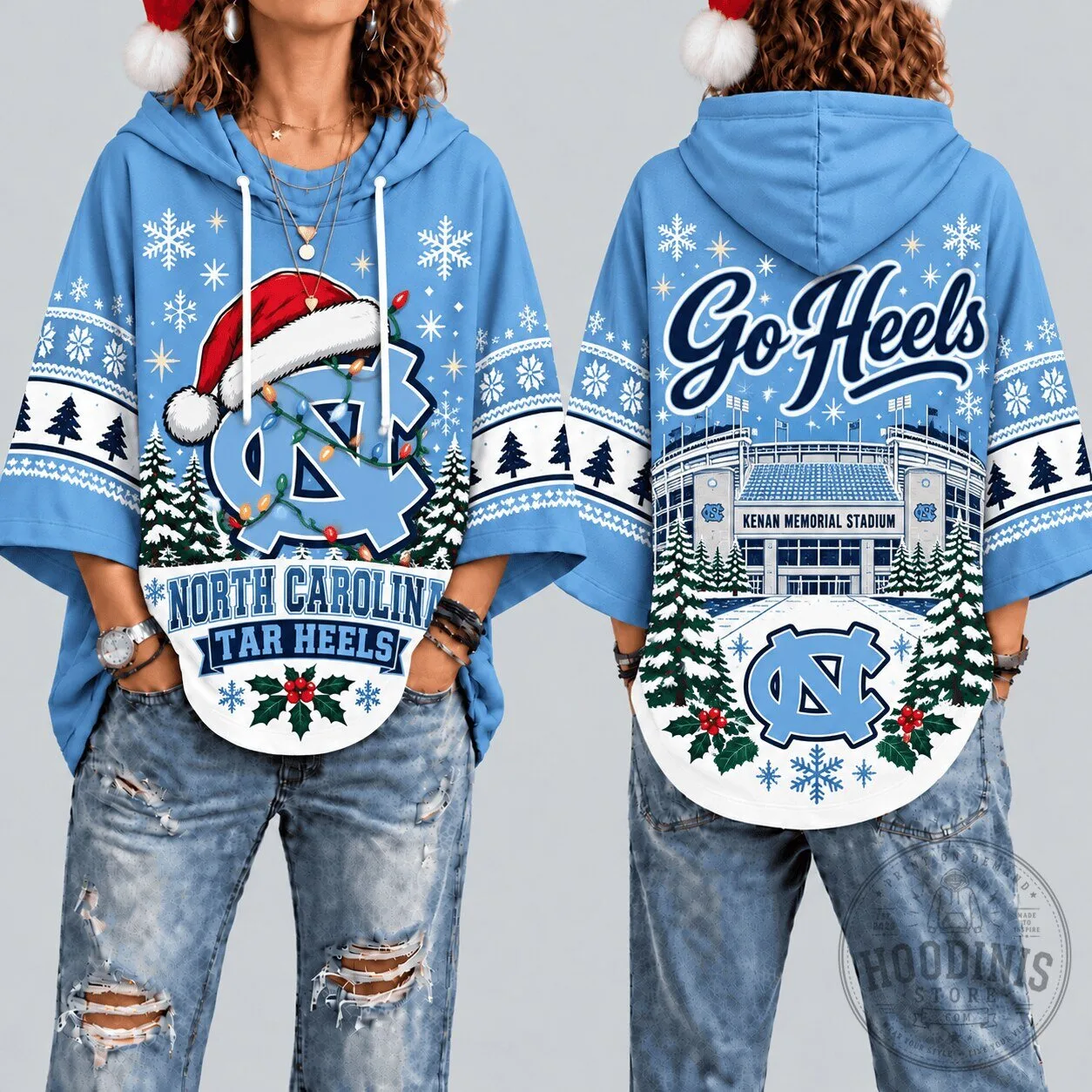 North Carolina Tar Heels Christmas Holiday Hoodie