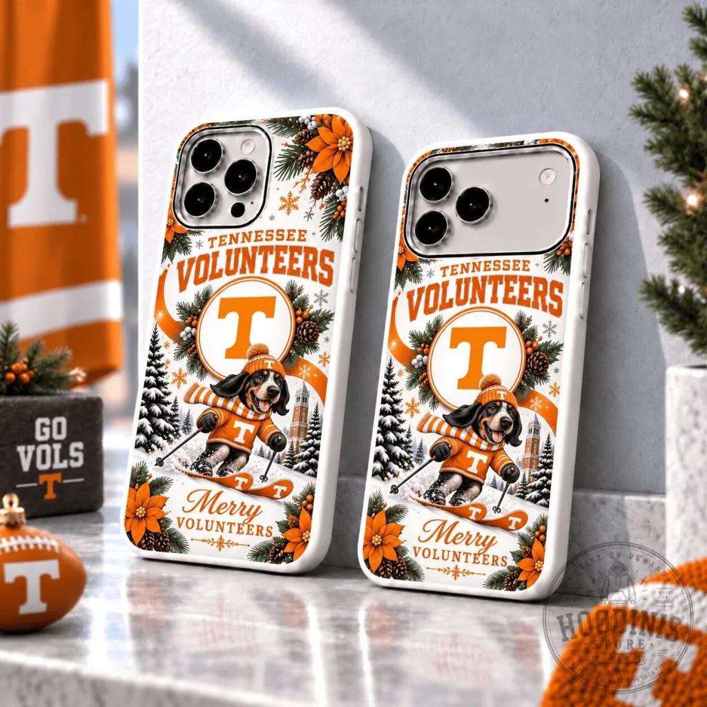 Tennessee Volunteers Christmas Skiing Mascot Phone Case Tennessee Volunteers Christmas Skiing Mascot Phone Case