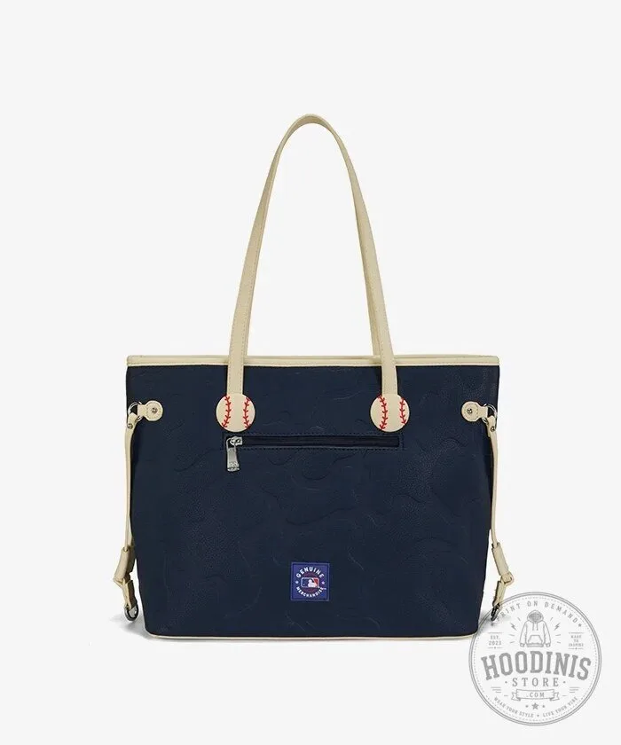 New York Yankees Baseball Team Tote Bag with Wristlet Wallet 22 New York Yankees Baseball Team Tote Bag with Wristlet Wallet