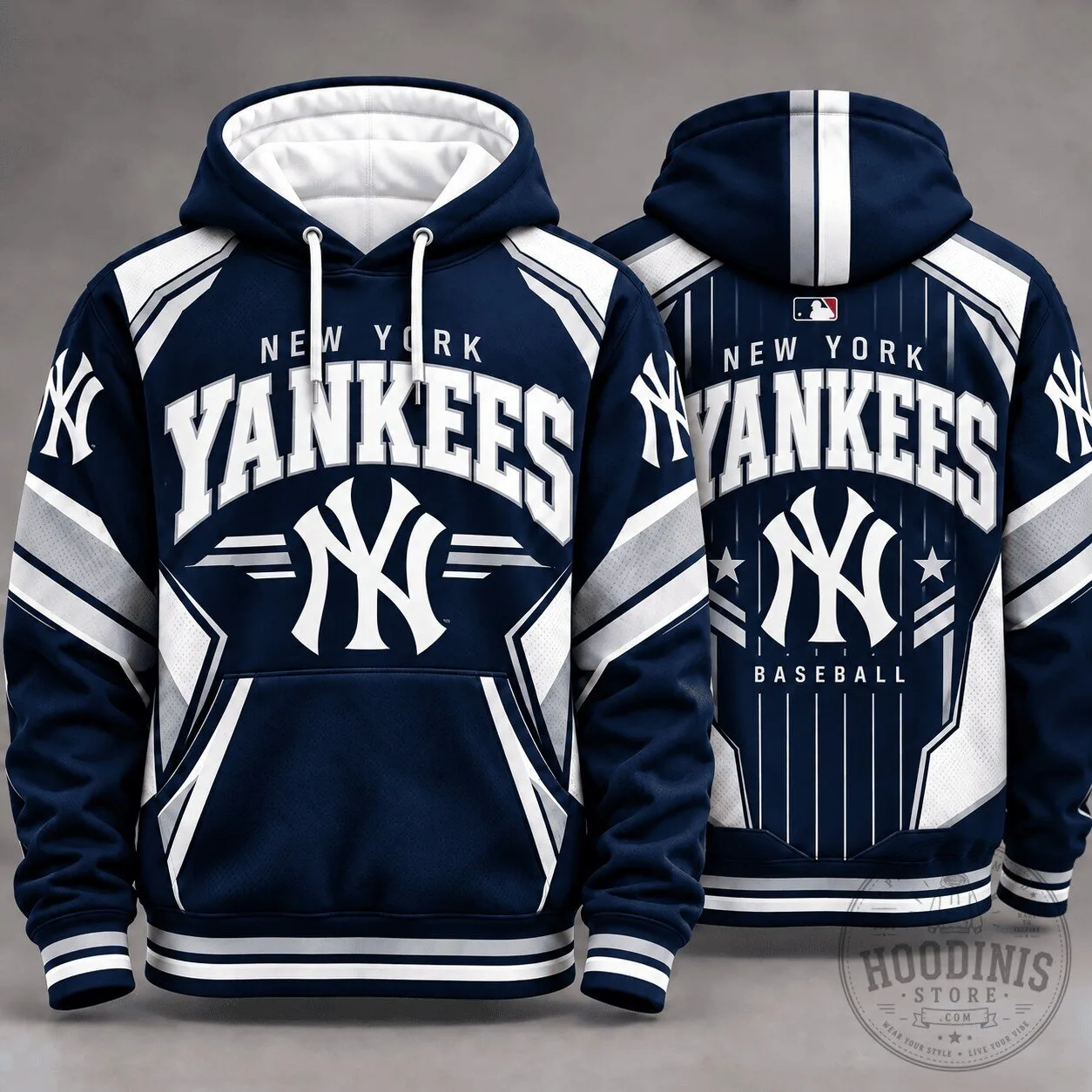 New York Yankees Major League Baseball Team Navy Blue Hoodie