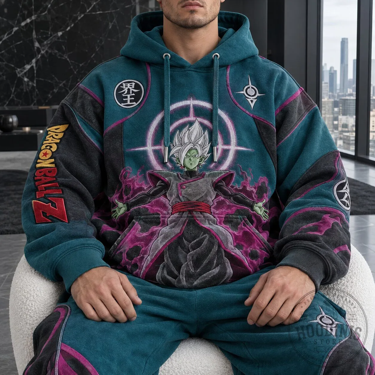 Super Saiyan Rose Zamasu Anime Graphic Hoodie from Dragon Ball Z