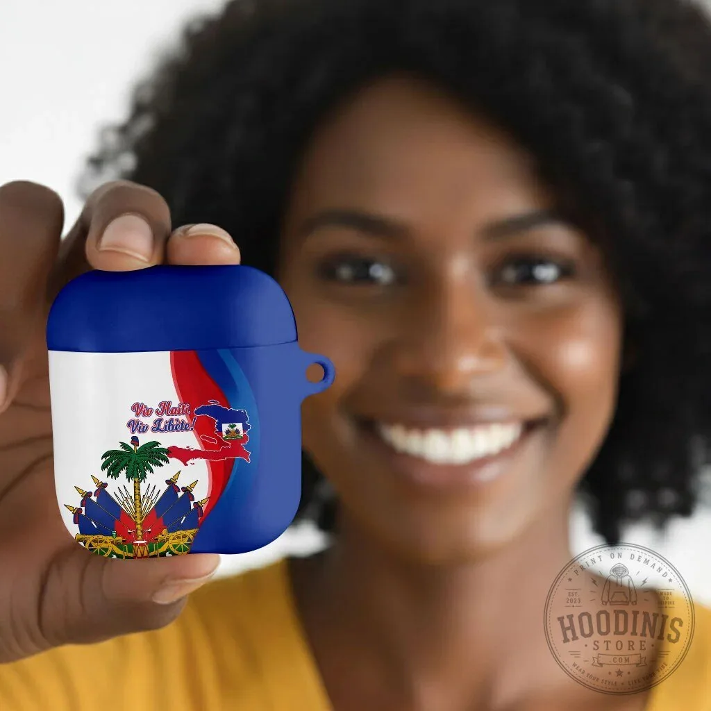 Haiti Independence Day Flag Viv Haiti Viv Libete AirPods Case 11 Haiti Independence Day Flag Viv Haiti Viv Libete AirPods Case