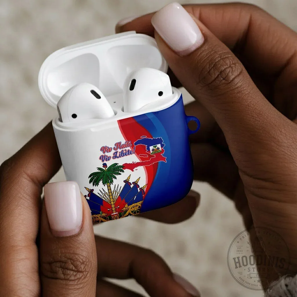 Haiti Independence Day Flag Viv Haiti Viv Libete AirPods Case 12 Haiti Independence Day Flag Viv Haiti Viv Libete AirPods Case