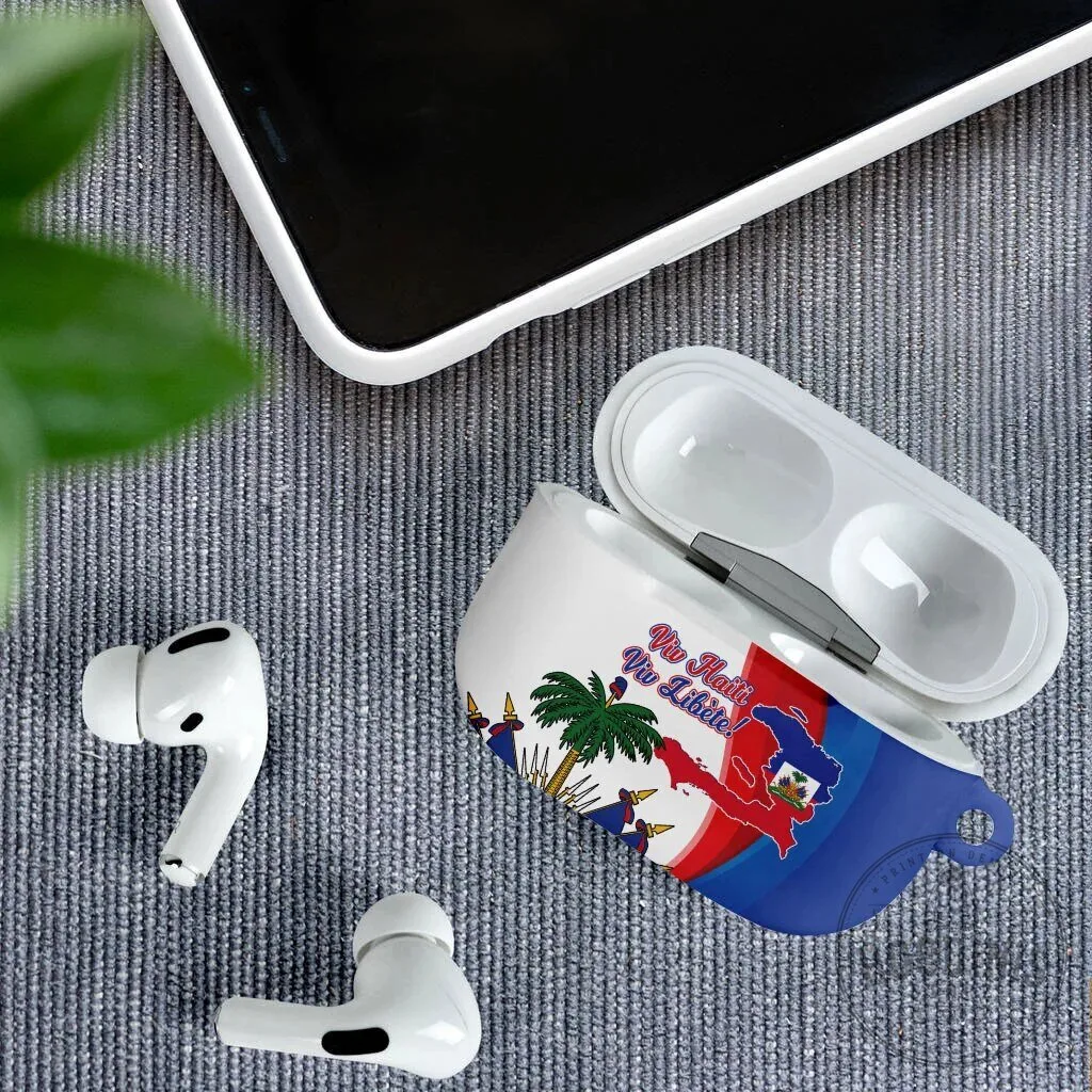 Haiti Independence Day Flag Viv Haiti Viv Libete AirPods Case 13 Haiti Independence Day Flag Viv Haiti Viv Libete AirPods Case