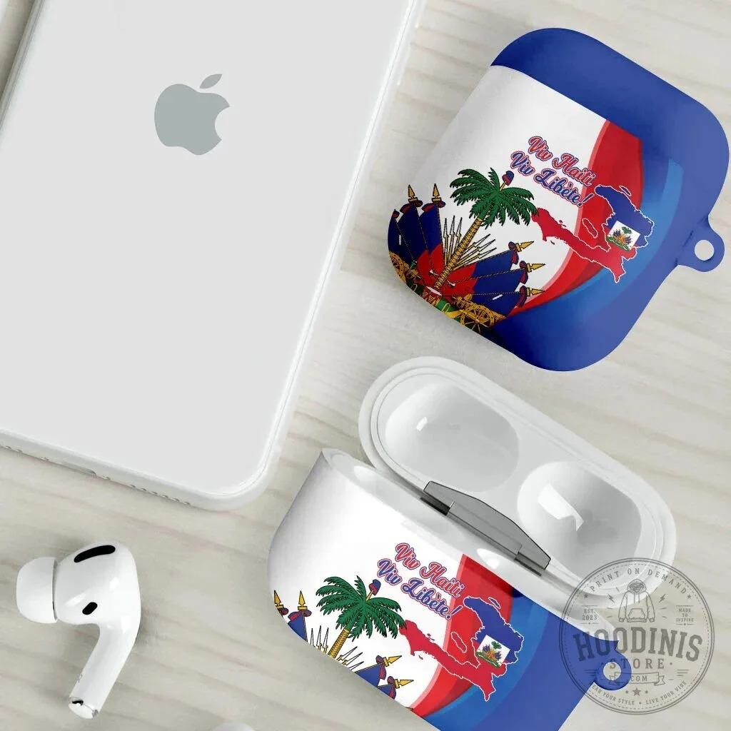 Haiti Independence Day Flag Viv Haiti Viv Libete AirPods Case 14 Haiti Independence Day Flag Viv Haiti Viv Libete AirPods Case