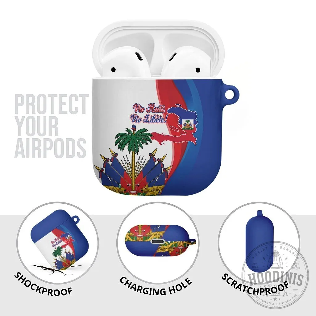 Haiti Independence Day Flag Viv Haiti Viv Libete AirPods Case 15 Haiti Independence Day Flag Viv Haiti Viv Libete AirPods Case