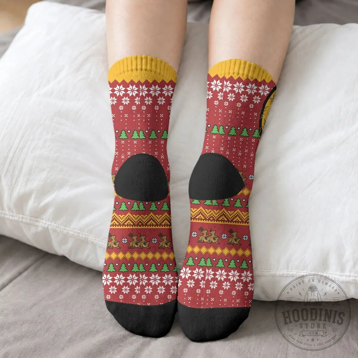 Funny Hairy Balls Christmas Crew Socks Naughty Reindeer Holiday Gift 12 Funny Hairy Balls Christmas Crew Socks Naughty Reindeer Holiday Gift