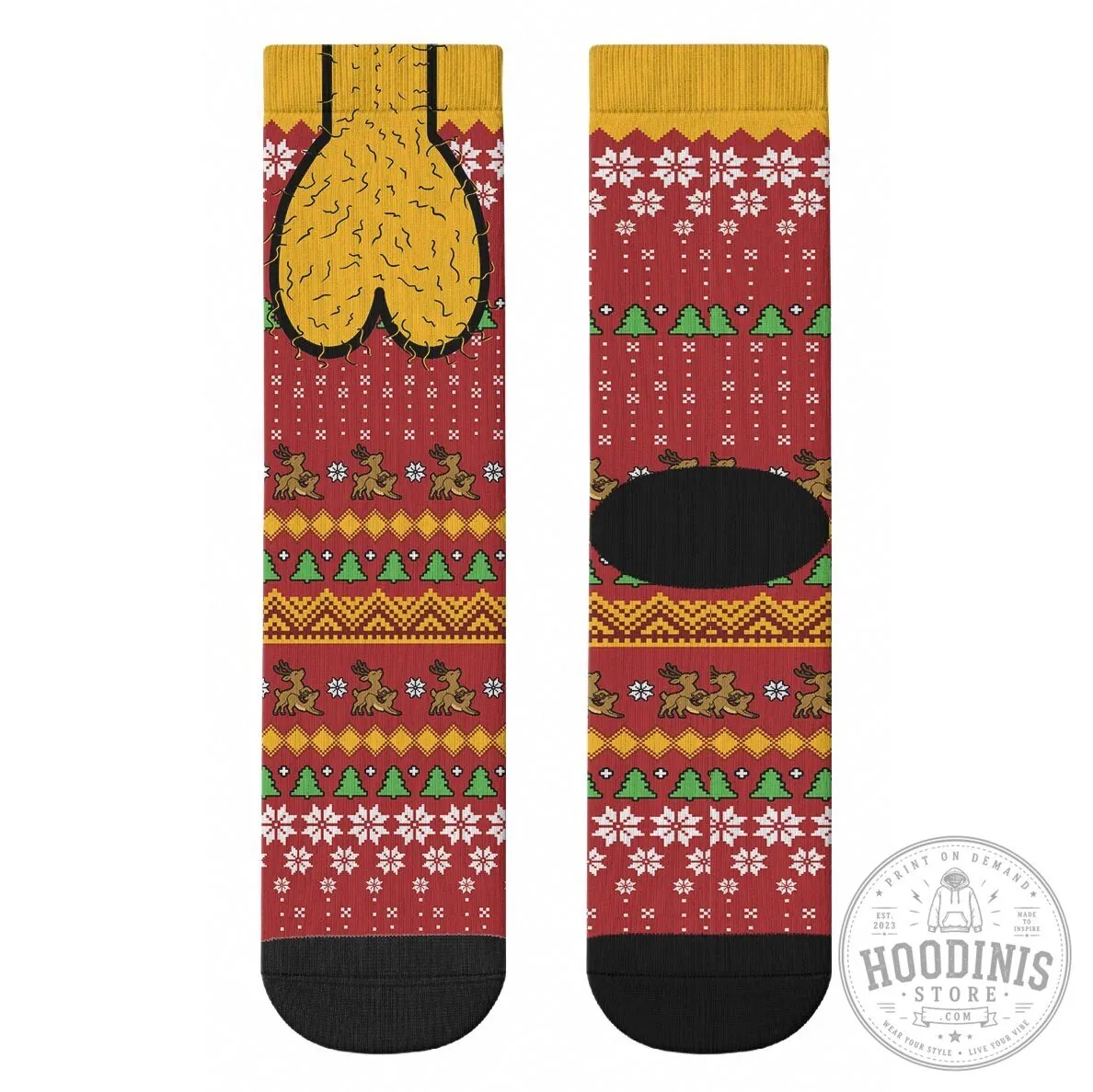 Funny Hairy Balls Christmas Crew Socks Naughty Reindeer Holiday Gift 13 Funny Hairy Balls Christmas Crew Socks Naughty Reindeer Holiday Gift