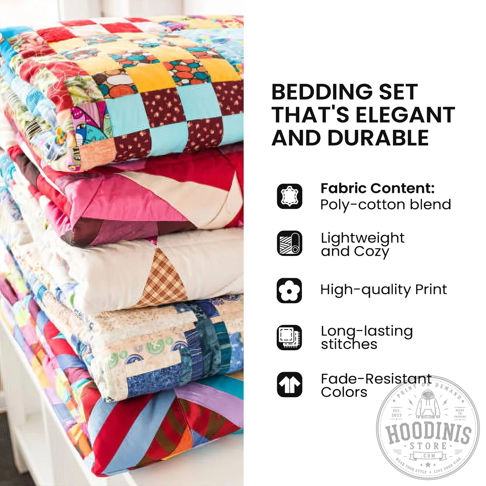 Christmas Santa Paws Holiday Patchwork Quilted Bedding Set 11 Christmas Santa Paws Holiday Patchwork Quilted Bedding Set