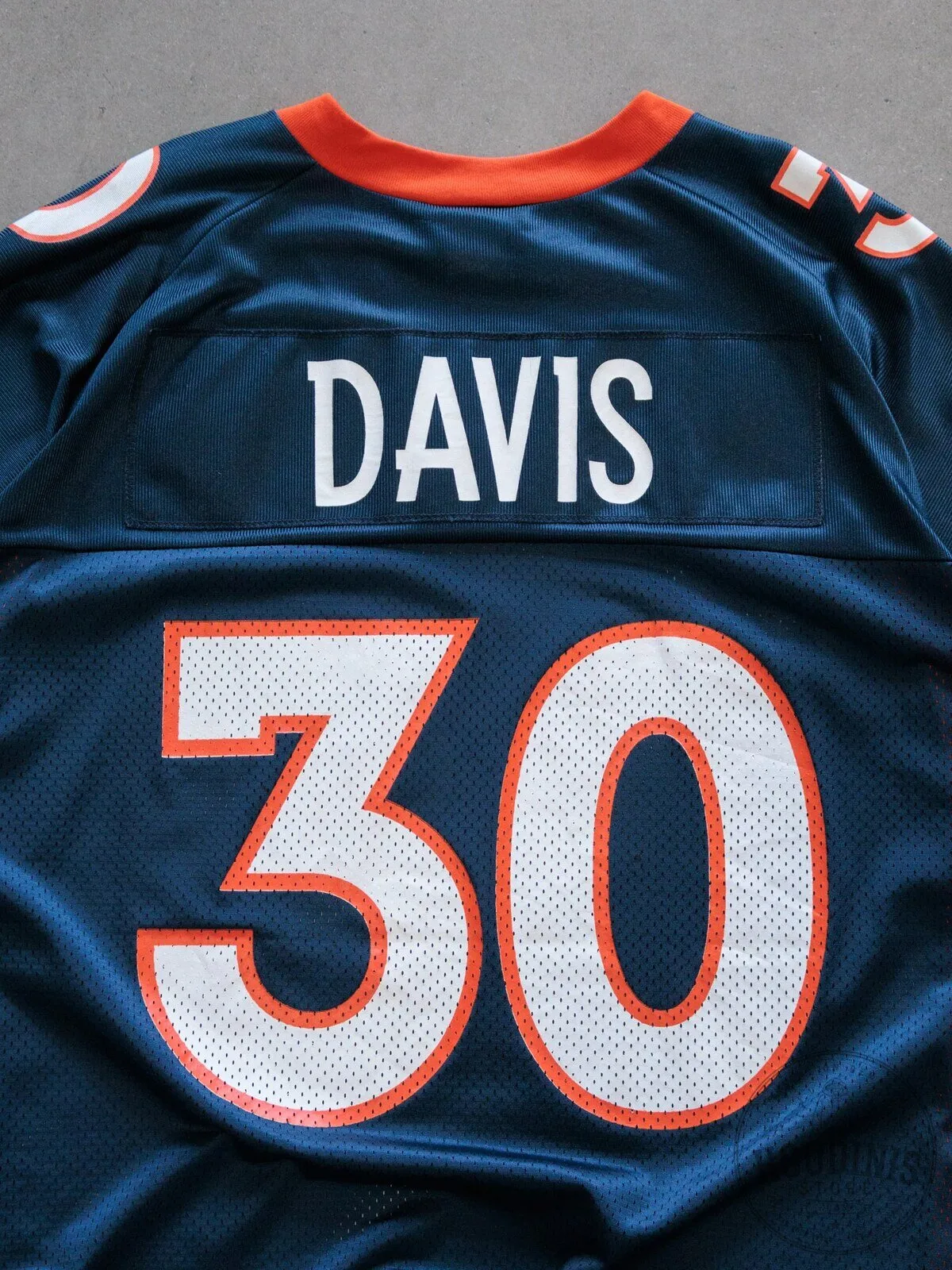 Vintage Denver Broncos Terrell Davis Number 30 Navy Blue Football Jersey 12 Vintage Denver Broncos Terrell Davis Number 30 Navy Blue Football Jersey
