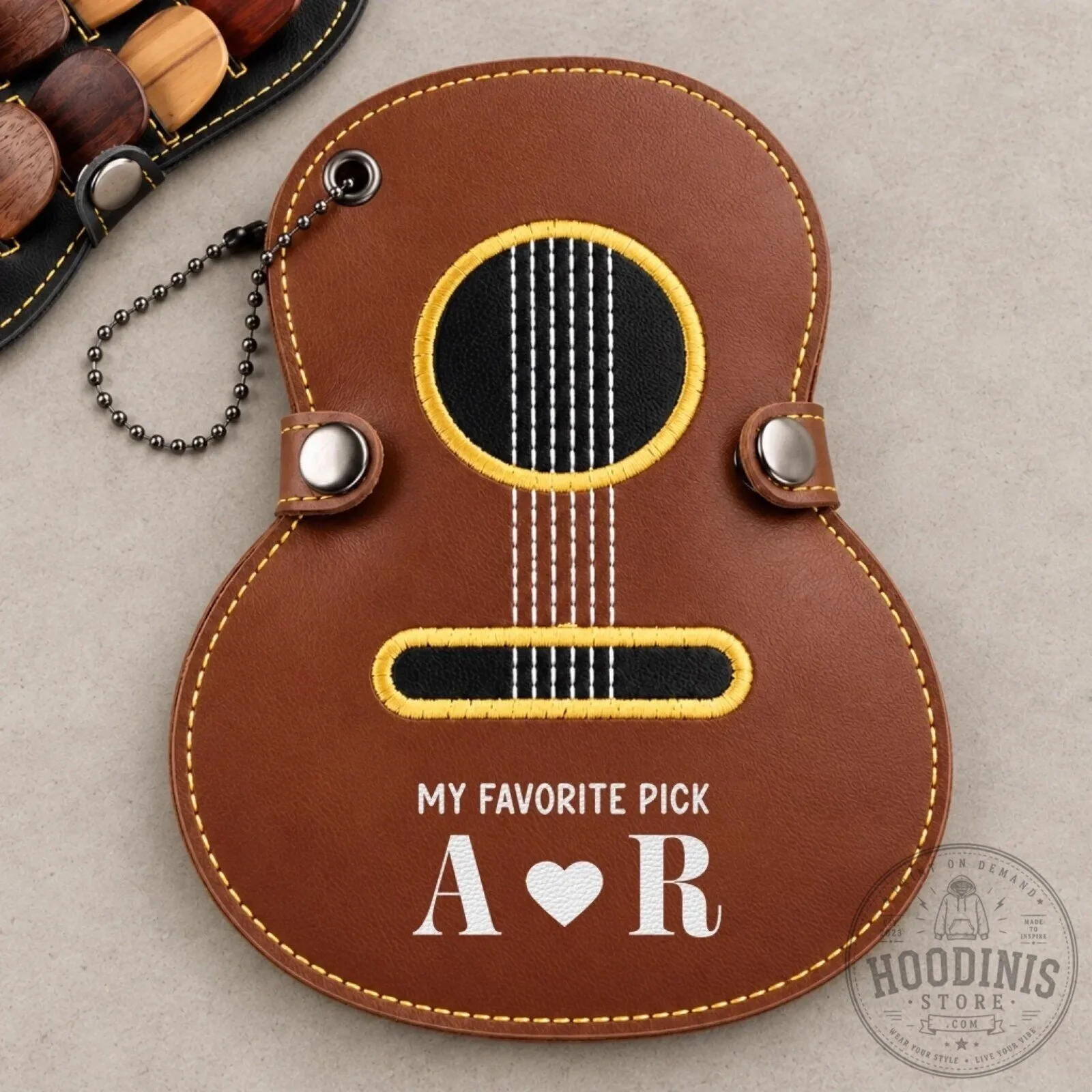 Personalized Guitar Pick Holder Case with Custom Initials, My Favorite Pick Gift 12 Personalized Guitar Pick Holder Case with Custom Initials, My Favorite Pick Gift