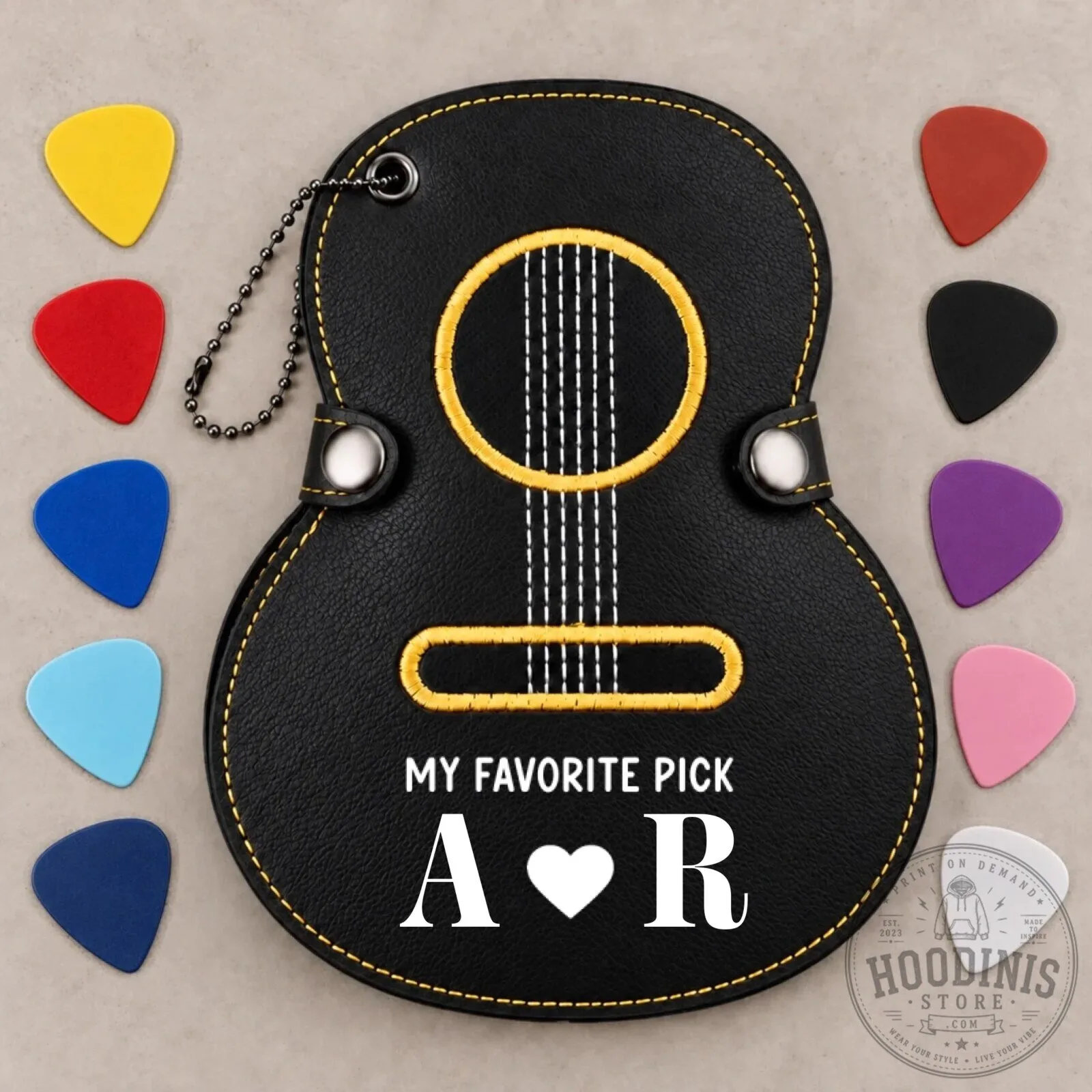 Personalized Guitar Pick Holder Case with Custom Initials, My Favorite Pick Gift 16 Personalized Guitar Pick Holder Case with Custom Initials, My Favorite Pick Gift