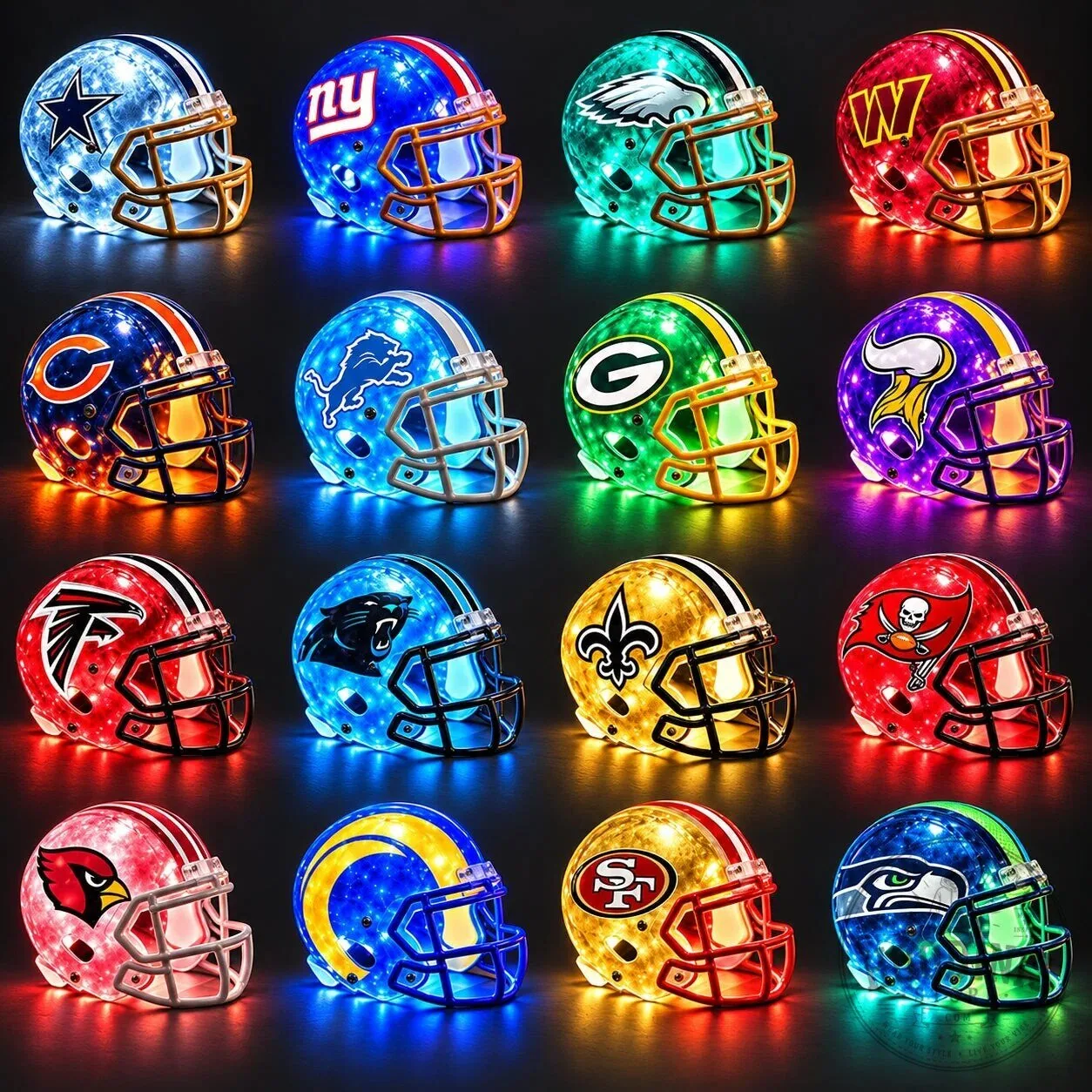 Miami Dolphins Football Helmet LED Lamp - NFL Team Light Up Decor 44 Miami Dolphins Football Helmet LED Lamp - NFL Team Light Up Decor