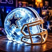 Miami Dolphins Football Helmet LED Lamp - NFL Team Light Up Decor 58 Miami Dolphins Football Helmet LED Lamp - NFL Team Light Up Decor