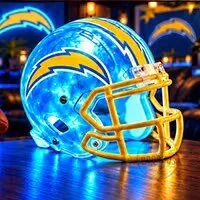 Miami Dolphins Football Helmet LED Lamp - NFL Team Light Up Decor 67 Miami Dolphins Football Helmet LED Lamp - NFL Team Light Up Decor