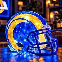 Miami Dolphins Football Helmet LED Lamp - NFL Team Light Up Decor 68 Miami Dolphins Football Helmet LED Lamp - NFL Team Light Up Decor