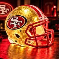 Miami Dolphins Football Helmet LED Lamp - NFL Team Light Up Decor 77 Miami Dolphins Football Helmet LED Lamp - NFL Team Light Up Decor