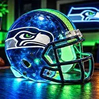 Miami Dolphins Football Helmet LED Lamp - NFL Team Light Up Decor 78 Miami Dolphins Football Helmet LED Lamp - NFL Team Light Up Decor