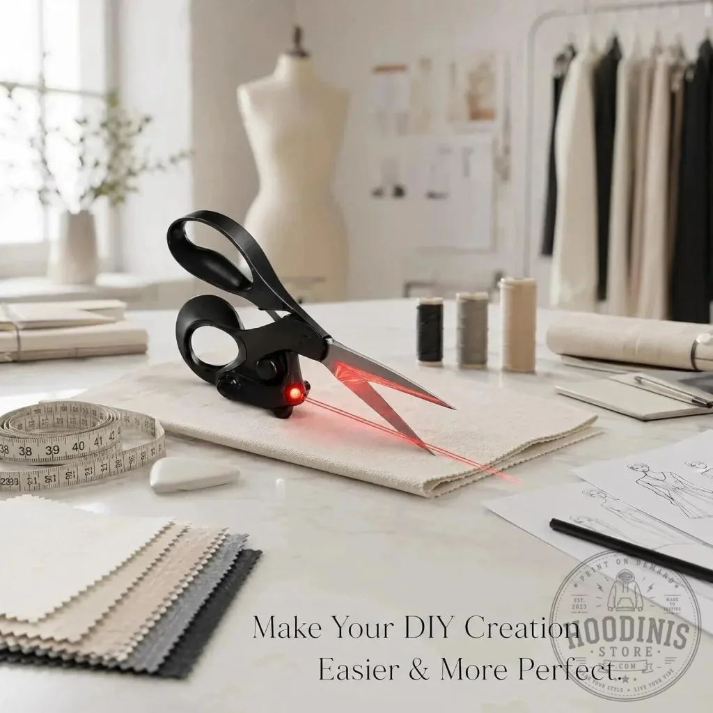 Laser Guided Scissors for Fabric Cutting and Crafting Projects Laser Guided Scissors for Fabric Cutting and Crafting Projects