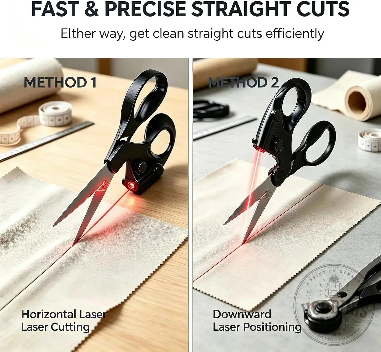 Laser Guided Scissors for Fabric Cutting and Crafting Projects 12 Laser Guided Scissors for Fabric Cutting and Crafting Projects