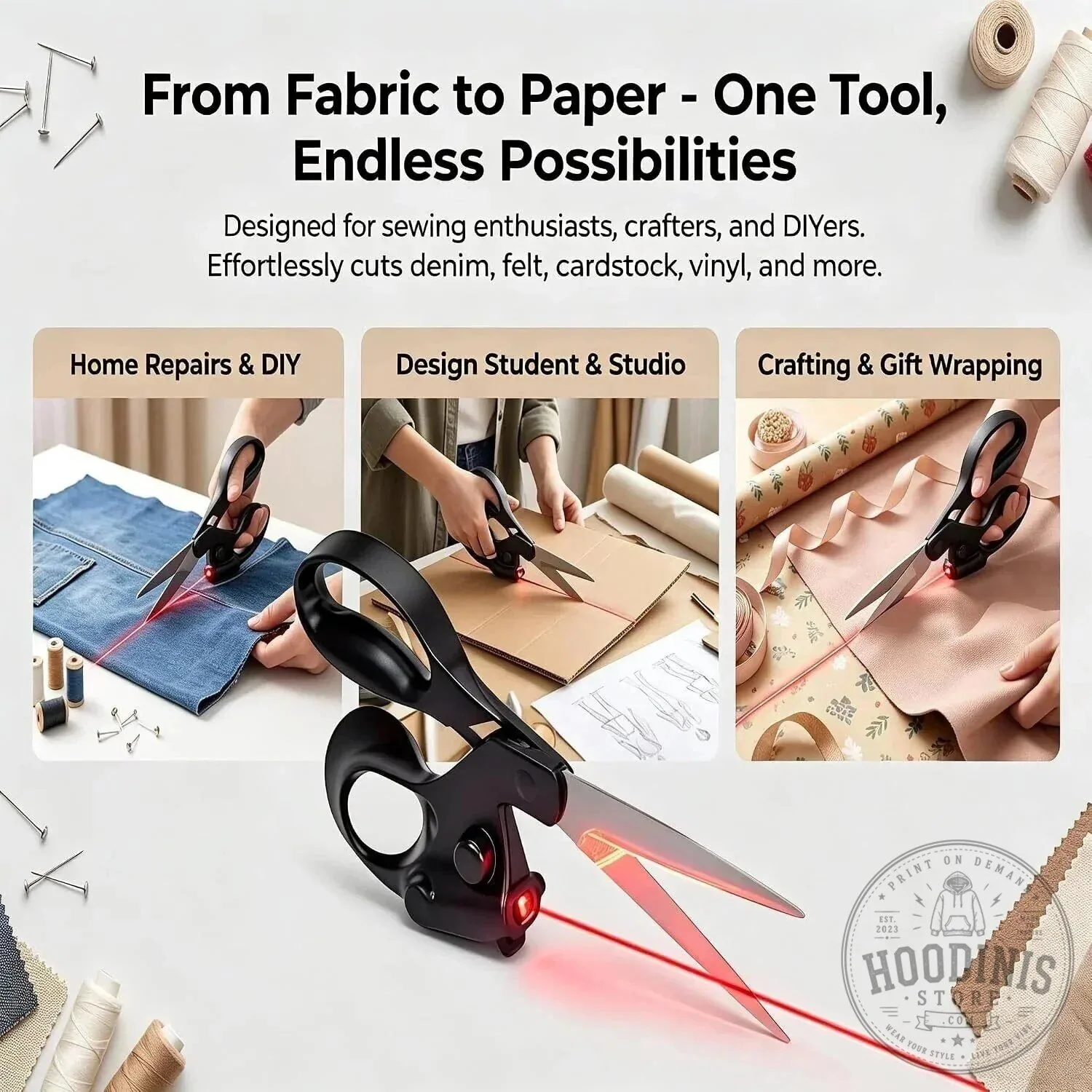 Laser Guided Scissors for Fabric Cutting and Crafting Projects 13 Laser Guided Scissors for Fabric Cutting and Crafting Projects