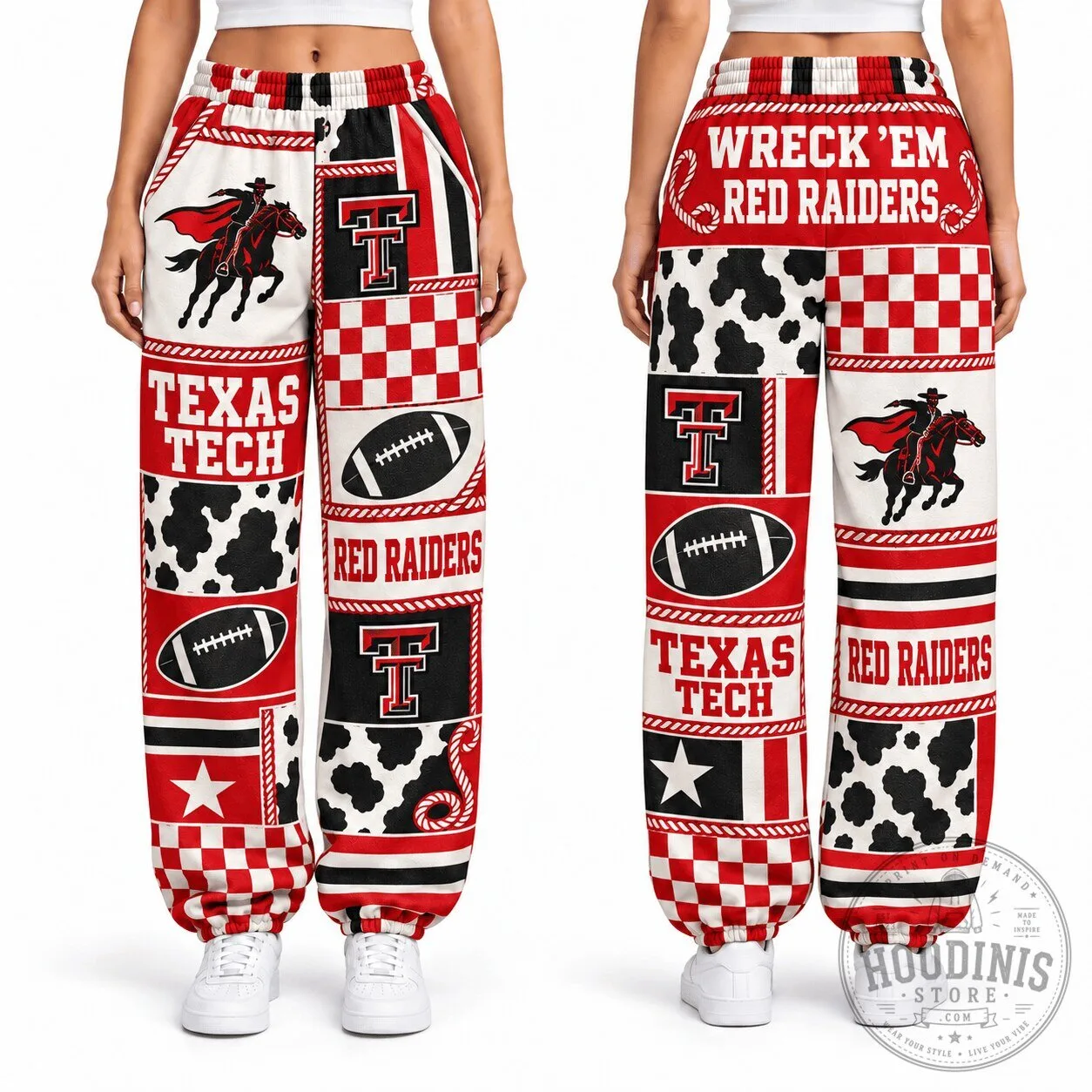 Texas Tech Red Raiders Wreck Em Red Raiders Casual Sport Pants