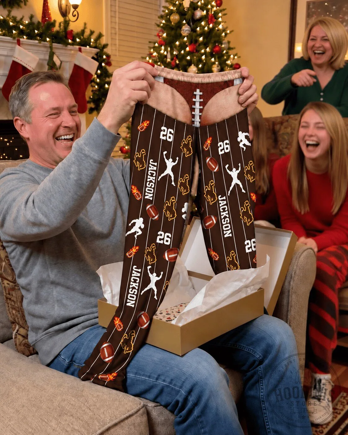 Wyoming Cowboys Football Player Personalized Brown Striped Unisex Pants 5 Wyoming Cowboys Football Player Personalized Brown Striped Unisex Pants