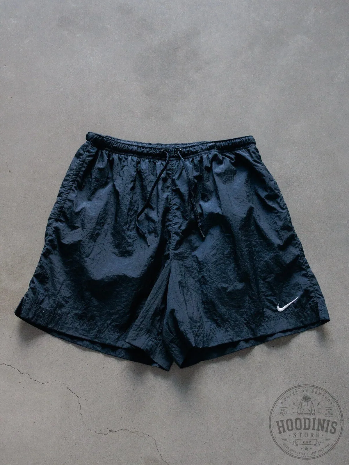 Vintage Nike Black Swim Shorts for Women with White Swoosh Logo 5 Vintage Nike Black Swim Shorts for Women with White Swoosh Logo