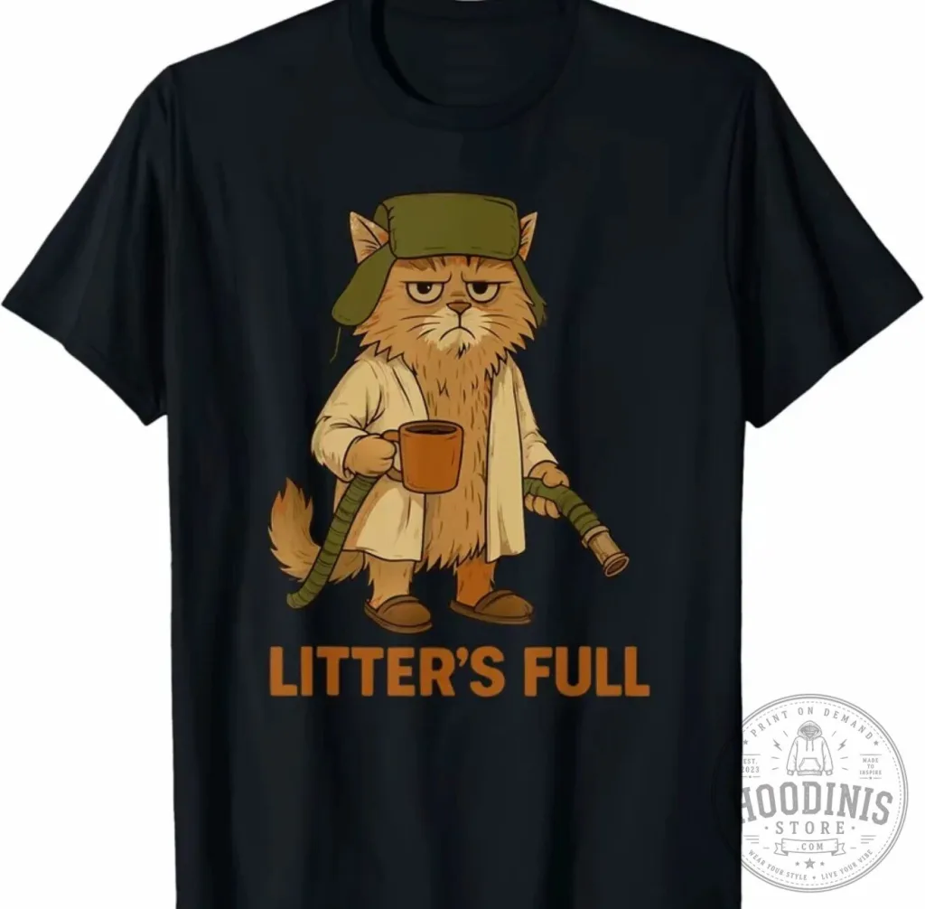 Funny Cat Christmas Litter's Full Quote Holiday T-Shirt Funny Cat Christmas Litter's Full Quote Holiday T-Shirt