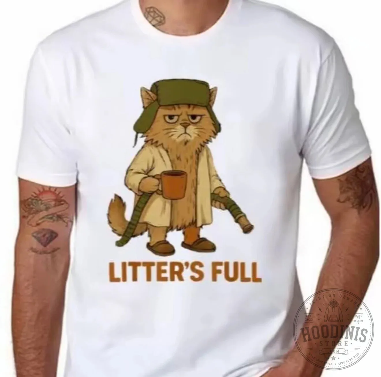 Funny Cat Christmas Litter's Full Quote Holiday T-Shirt 7 Funny Cat Christmas Litter